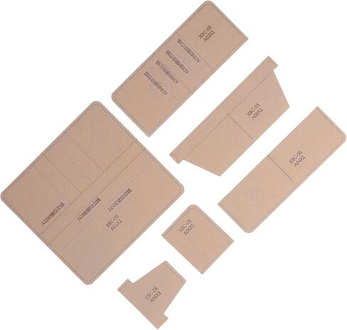 Long Wallet Acrylic Template,6Pcs DIY Leathercraft Clear Acrylic Wallet Pattern Stencil Transparent Handmade Leather Goods for DIY Tool in Saudi Arabia