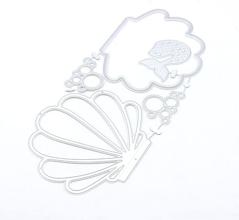KSCRAFT Large Seashell Metal Cutting Dies Stencils for DIY Scrapbooking Decorative Embossing DIY Paper Card in Saudi Arabia