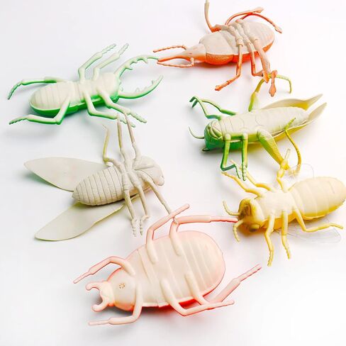 مجموعة مجسمات حشرات كبيرة من ايدينيدز مكونة من 6 قطع بتصميم خنفساء واقعية، نموذج حشرات خنفساء مقلد لحفلات اعياد الميلاد والهالوين، مقاس L in Kuwait