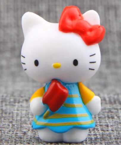 هايستايل مجموعة العاب شخصيات قطط لطيفة مكونة من 8 قطع، مجموعة العاب مجسمات صغيرة لتزيين الكيك والنباتات وتزيين السيارات in Kuwait