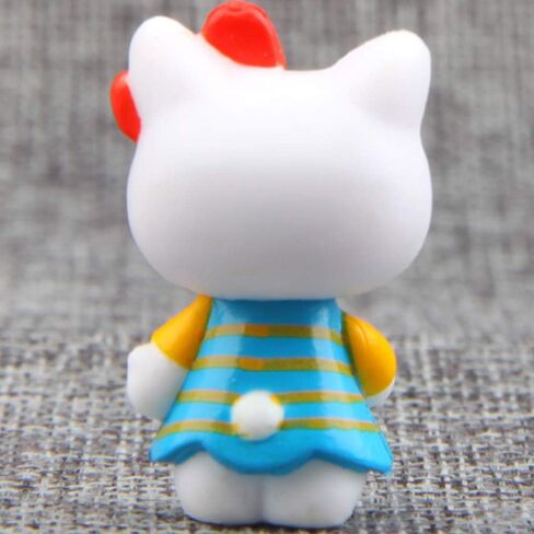 هايستايل مجموعة العاب شخصيات قطط لطيفة مكونة من 8 قطع، مجموعة العاب مجسمات صغيرة لتزيين الكيك والنباتات وتزيين السيارات in Kuwait