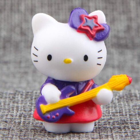 هايستايل مجموعة العاب شخصيات قطط لطيفة مكونة من 8 قطع، مجموعة العاب مجسمات صغيرة لتزيين الكيك والنباتات وتزيين السيارات in Kuwait