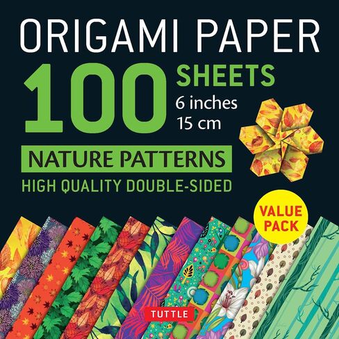 Origami Paper 100 sheets Nature Patterns 6 inch (15 cm): High-Quality Origami Sheets Printed with 8 Different Designs (Instructions for 8 Projects Included) in Saudi Arabia