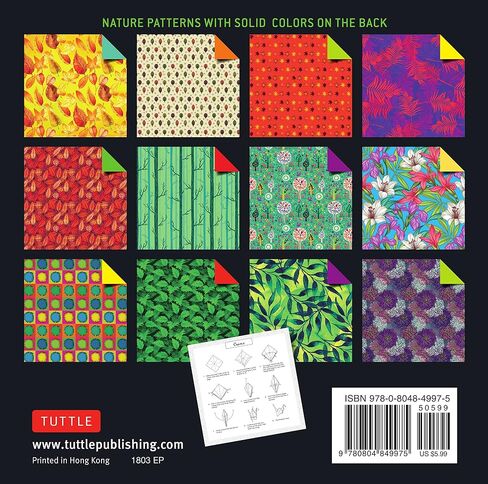 Origami Paper 100 sheets Nature Patterns 6 inch (15 cm): High-Quality Origami Sheets Printed with 8 Different Designs (Instructions for 8 Projects Included) in Saudi Arabia