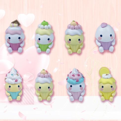 صندوق مكفوفين من كيداو، مجسمات لطيفة لتزيين سطح المكتب، مجسمات شخصيات لطيفة قابلة للتجميع بتصميم عشوائي، صندوق غامض، هدية ابداعية للكريسماس واعياد الميلاد والعطلات، 8 قطع in Kuwait