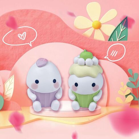 صندوق مكفوفين من كيداو، مجسمات لطيفة لتزيين سطح المكتب، مجسمات شخصيات لطيفة قابلة للتجميع بتصميم عشوائي، صندوق غامض، هدية ابداعية للكريسماس واعياد الميلاد والعطلات، 8 قطع in Kuwait