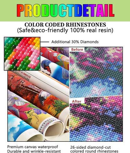 stojan 8x12 بوصة مجموعات الطلاء الماس، اللوحة الماسية للمبتدئين الكبار الدجاج المقلي البلد 5d جولة الماس اللوحة الرقمية متعة الحرف اليدوية لديكور الجدار ديكور المطبخ ديكور المزرعة أو هدية in Kuwait