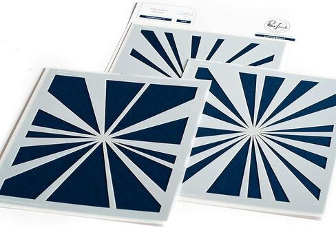 Pinkfresh Studio Stencils 4.25"X5.25" 3/Pkg-Sunburst -PFST22 in Kuwait