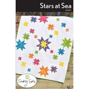 Swirly Girls Quilt Pattern - Stars at Sea (60" x 72") in Saudi Arabia