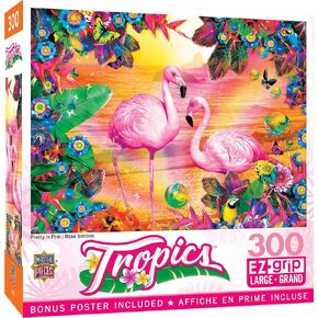 MasterPieces 300 Piece EZ Grip Jigsaw Puzzle - Pretty in Pink - 18"x24" in Kuwait
