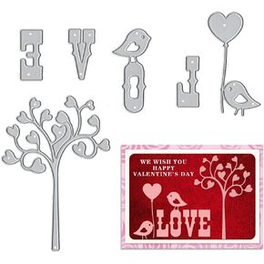 Metal Heart Frame Die Cuts for Card Making, Arrow Love You Words Cutting Dies for DIY Decor Paper Craft Card Making Scrapbooking Paper Album Stamp