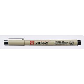 Sakura Color Products of America Marker, Brush Tip, Water/Fade Proof, Black (SAKXSDKBR49) in Kuwait