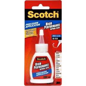 Scotch 051141369334 Super Glue Liquid, Precision Applicator, 1.25-Ounce, (MMMADH669), 1 Count (Pack of 1), Clear, White in Saudi Arabia