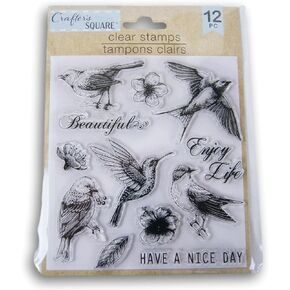 طوابع سكرابوكينغ قابلة لاعادة الاستخدام - طيور - 12 قطعة in Kuwait