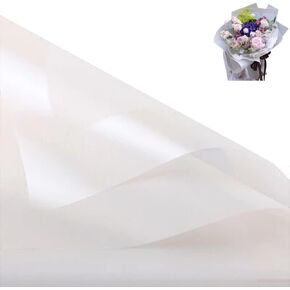 XIZHI 20 Sheets Gold Edge Flower Wrapping Paper DIY Crafts Packaging Bouquet Waterproof Flower Wrapping Paper Florist Bouquet Supplies 22.8x22.8 inch (Black & Phnom Letters)