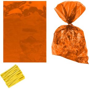 أكياس تشيلو شفافة باللون الأخضر، أكياس حلوى السيلوفان البلاستيكية المفضلة، عبوة من 50 قطعة in Kuwait