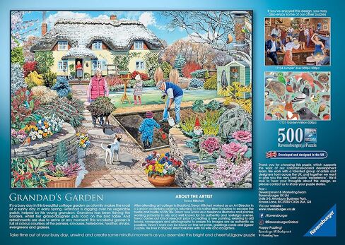 Ravensburger Grandad’s Garden 500 Piece Jigsaw Puzzle for Adults & Kids Age 10 Years Up in Saudi Arabia