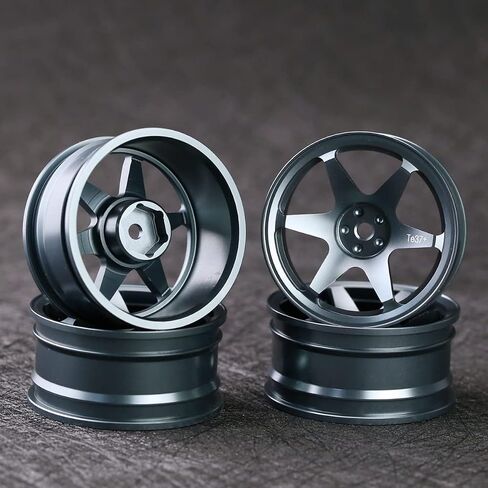 RC Alloy Rims Car Wheel Hub Hex 12mm Aluminium 52mm for 1.9inch Tires RC Crawler Car and 1/10 On-Road/Drift in Saudi Arabia
