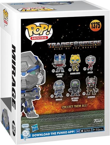 Funko Pop! Movies: Transformers: Rise of The Beasts - Mirage in Saudi Arabia