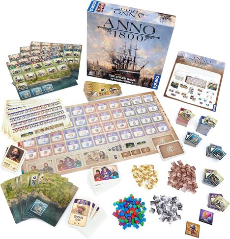 Anno 1800 - A Kosmos Game from Thames & Kosmos | A Civilization Game Based on The Video Game | Designed by Martin Wallace| for 2-4 Players, Ages 12 and up in Saudi Arabia