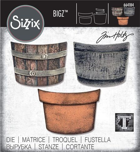 Sizzix, Multi Color, Bigz Die , Potted by Tim Holtz, One Size in Saudi Arabia