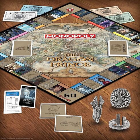 Monopoly: The Dragon Prince | Buy, Sell, Trade Characters Such as Ezran, Rayla, and Callum from The Netflix Series | Classic Monopoly Game | Officially-Licensed The Dragon Prince Merchandise in Saudi Arabia