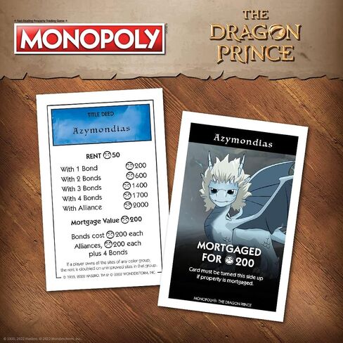 Monopoly: The Dragon Prince | Buy, Sell, Trade Characters Such as Ezran, Rayla, and Callum from The Netflix Series | Classic Monopoly Game | Officially-Licensed The Dragon Prince Merchandise in Saudi Arabia