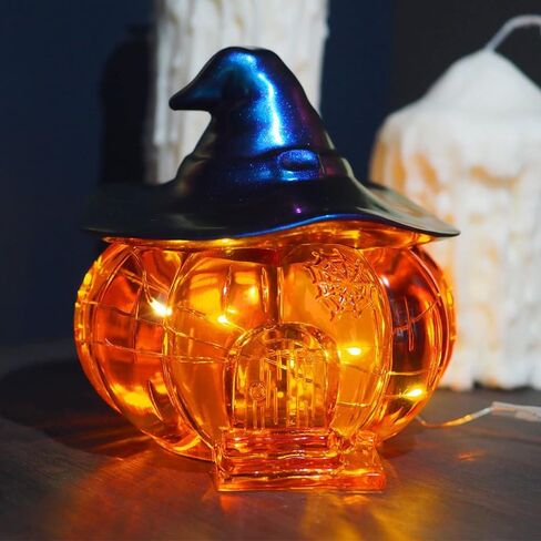 قطعتان من قالب راتنج الجرة مع غطاء، قالب صندوق من الراتنج على شكل فطر اليقطين، قالب من السيليكون للهالوين، قالب حاوية من راتنجات الإيبوكسي لحامل المجوهرات المصنوع يدويًا، حلية تخزين الهدايا in Kuwait