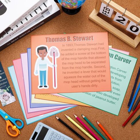 Noveread 9 Pcs Black History Month Posters 8.5x11 Inch African American Inspirational Wall Posters Motivational Famous Inventors History Classroom Posters Art Decorations for School Students Teacher in Saudi Arabia