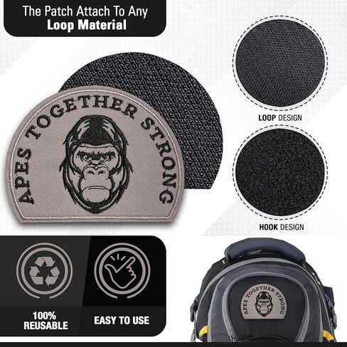 رقعة قوية أخلاقية من أبس توغيذر سترونغ مورال باتش، تكتيكية، لحقيبة الظهر التكتيكية، سترة تكتيكية، مع خطاف وحلقة داعمة ، رقع لحقائب الظهر ، لوحة مورف ، مملوكة للمحاربين القدامى in Kuwait