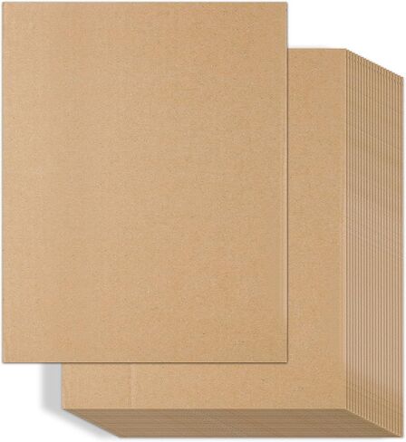 AKOLAFE 50 Pack 8.7x11 Inch Corrugated Cardboard Sheets 3mm Thick Flat Cardboard Sheets Brown Kraft Paper Sheets Cardboard Squares Separators for Shipping Mailing Packing Picture Frame Backing Project in Saudi Arabia