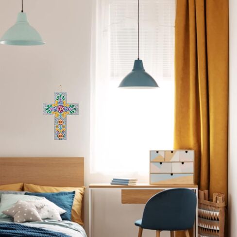 مجموعات الرسم الماسي المتقاطع، مجموعات فنية للرسم الماسي للأطفال البالغين، قلادة متقاطعة من حجر الراين الكريستالي على شكل خاص من الأكريليك للحرف اليدوية للأطفال والكبار، مستلزمات الحرف اليدوية لتزيين المنزل (S100) in Kuwait