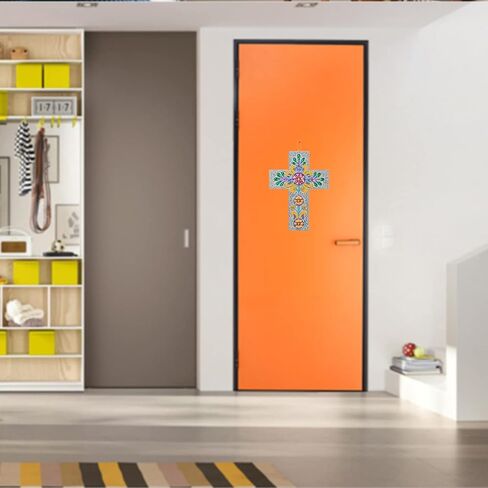 مجموعات الرسم الماسي المتقاطع، مجموعات فنية للرسم الماسي للأطفال البالغين، قلادة متقاطعة من حجر الراين الكريستالي على شكل خاص من الأكريليك للحرف اليدوية للأطفال والكبار، مستلزمات الحرف اليدوية لتزيين المنزل (S100) in Kuwait