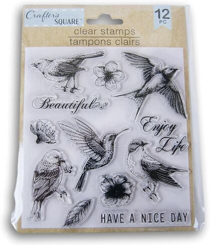 طوابع سكرابوكينغ قابلة لاعادة الاستخدام - طيور - 12 قطعة in Kuwait