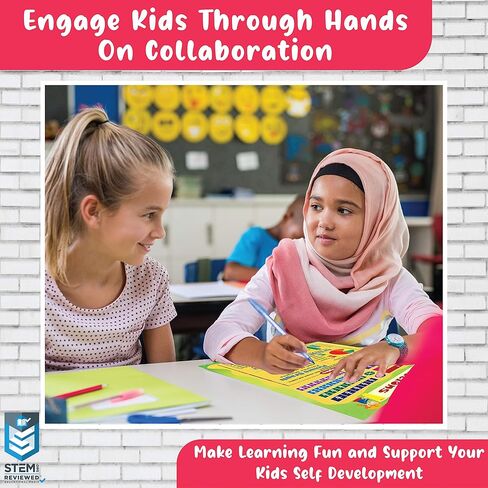 Murvin 14 Pack Large MATH Posters | Multiplication Charts | Number Charts | Shapes Math Charts | Kids, Preschool, Kindergarten & Elementary – STEM 11"X 17" in Kuwait