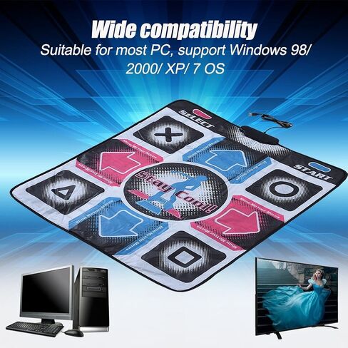 Richer-R Dance Mat Dance Pad Non-Slip Dancing Blanket with USB for PC in Kuwait