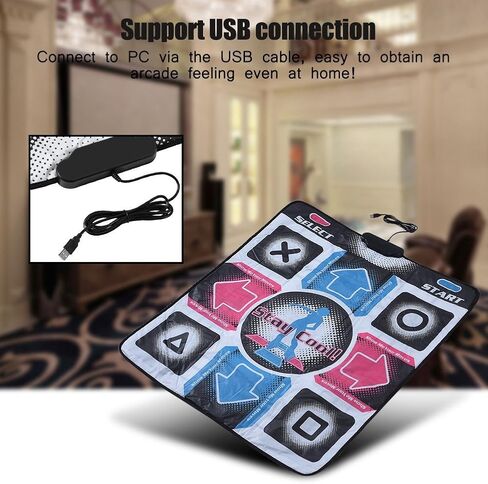 Richer-R Dance Mat Dance Pad Non-Slip Dancing Blanket with USB for PC in Kuwait