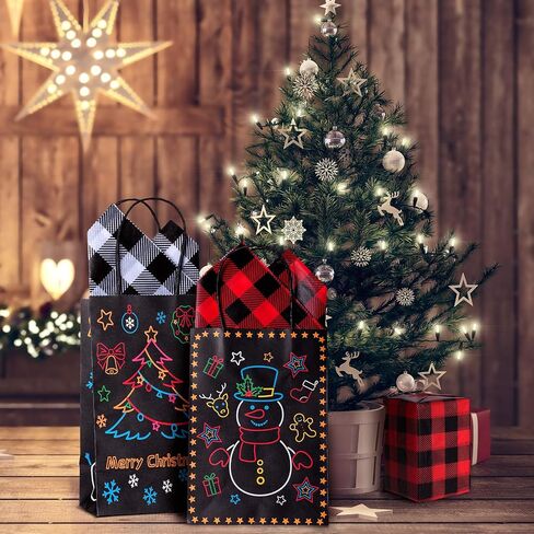 100 Pieces Christmas Tissue Paper Buffalo Plaid Check Wrapping Paper Red Black Plaid Wrapping Sheet Black White Plaid Wrapping Tissue Holiday Tissue Paper for DIY Christmas Holiday Wrapping Paper in Saudi Arabia