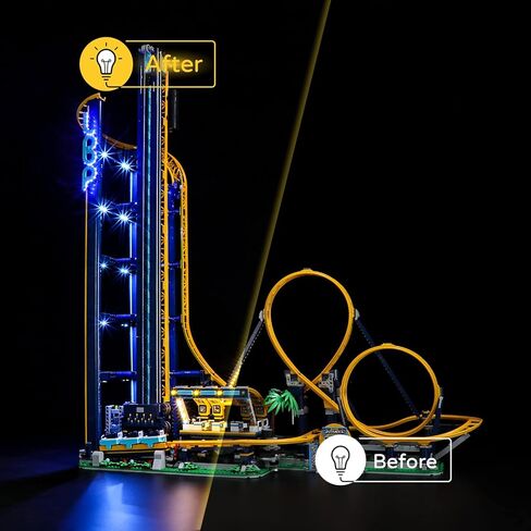 ييربريكس مصباح LED لموديل مكعبات بناء كوستر ايقونات حلقية من ليغو 10303 (مجموعة ليغو غير متضمنة) in Kuwait