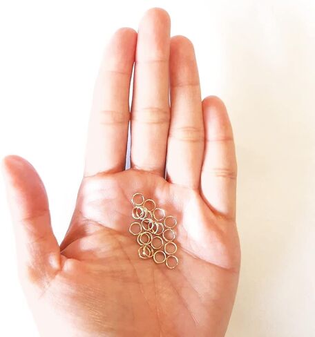 20pc 14/20 Yellow Gold Filled Round Split Ring 3.5MM OD, 2.5MM ID Jump Ring Connector for Charms and Jewelry Finding by CRAFT WIRE in Saudi Arabia