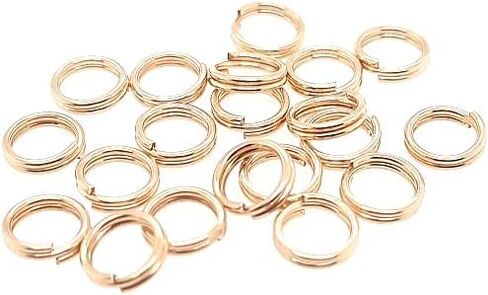 20pc 14/20 Yellow Gold Filled Round Split Ring 3.5MM OD, 2.5MM ID Jump Ring Connector for Charms and Jewelry Finding by CRAFT WIRE in Saudi Arabia