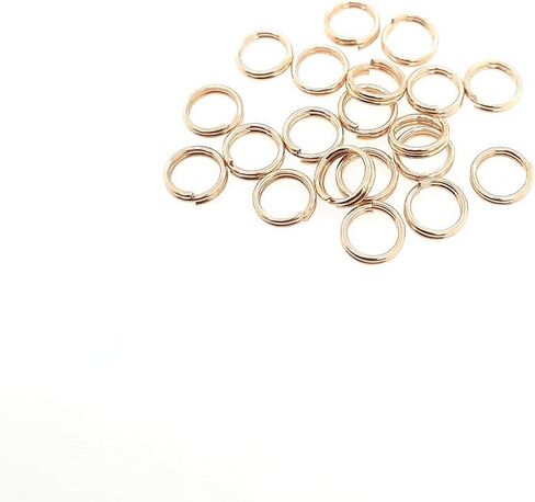 20pc 14/20 Yellow Gold Filled Round Split Ring 3.5MM OD, 2.5MM ID Jump Ring Connector for Charms and Jewelry Finding by CRAFT WIRE in Saudi Arabia