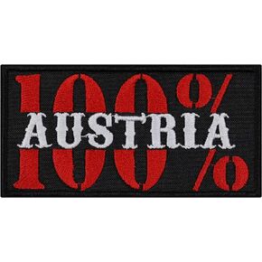 Austria Badge Austria Patch Eagle Emblem Iron-on Patch for All Fabrics | Austria Sticker for Clothing and Leather | Austrian Flag Badge | Biker Patch | 2.75x3.54 in