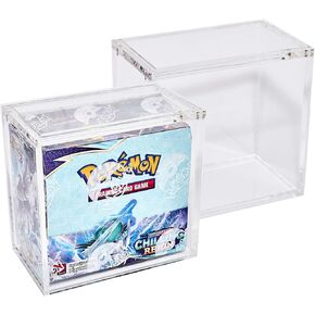 Platinum Protectors Acrylic Display Case for Pokemon Booster Box 6mm Premium Magnetic Top Stackable in Saudi Arabia