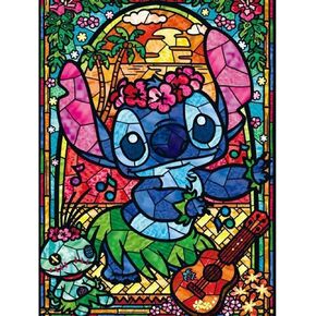 (ستيتش) - مجموعة لوحات ماسية خماسية الابعاد كاملة من حجر الراين، مجموعات رسم من حجر الراين الماسي للبالغين والاطفال والفنون التطريز الحرفية وديكور المنزل 30 سم × 41 سم (خياطة) in Kuwait