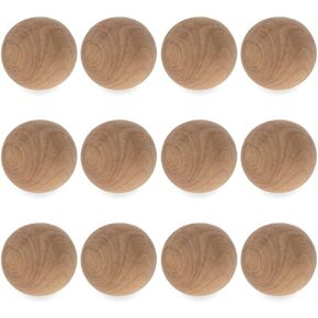12 Unfinished Unpainted Wooden Balls for Craft DIY 1.5 Inches in Saudi Arabia
