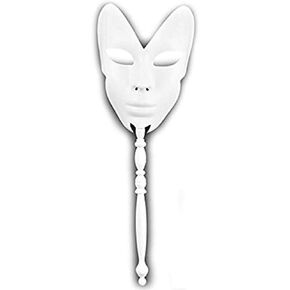 ماسك إت 71020 ديزاينر ماسك 20 قياس 20 سم، أبيض على وتد خشبي in Kuwait