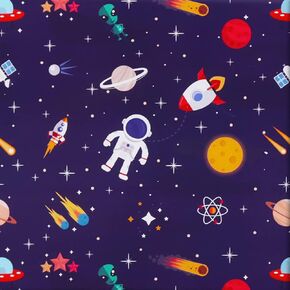 WDNUKEE Birthday Wrapping Paper for Kids Girls Women Adults Boys Men,7 Sheets Outer Space Wrapping Paper,Space Birthday Wrapping Paper Folded Flat 20x28 inches each in Kuwait