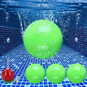4 Pcs 9 Inch Water Resistance Ball for Low Impact Full Body Pool Workout Water Pool Aerobics Equipment Aquatic Fitness Equipment Weight Balls or Teen Adults Kids Passing Games Sports Exercise in Saudi Arabia