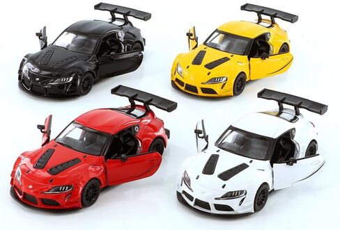 KiNSMART Toyota GR Supra Concept Racing Edition 5" 1:36 Scale Die Cast Metal Model Toy Car (SetOf4) w/Pull Back Action in Saudi Arabia